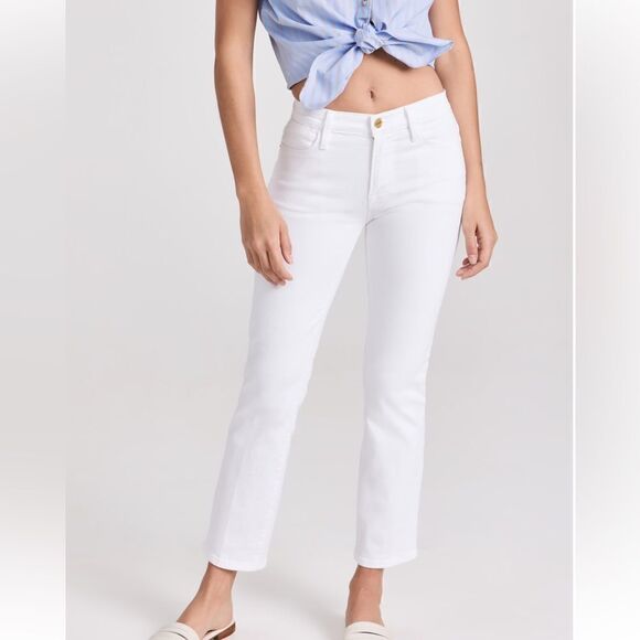 Frame Le High Straight Cropped Jeans NWT  $278 - Picture 6 of 11